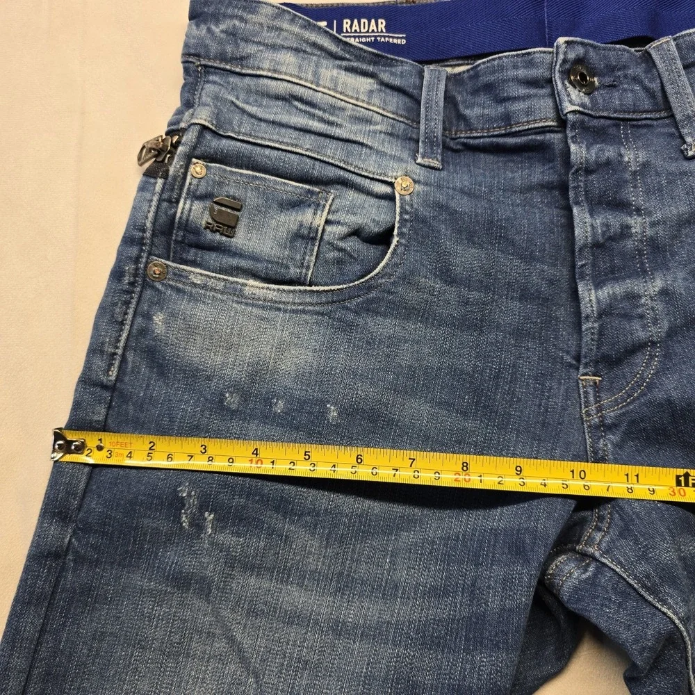 G Star Raw Radar Flightsuit Straight Tapered Jeans Men Size 31x32 Blue